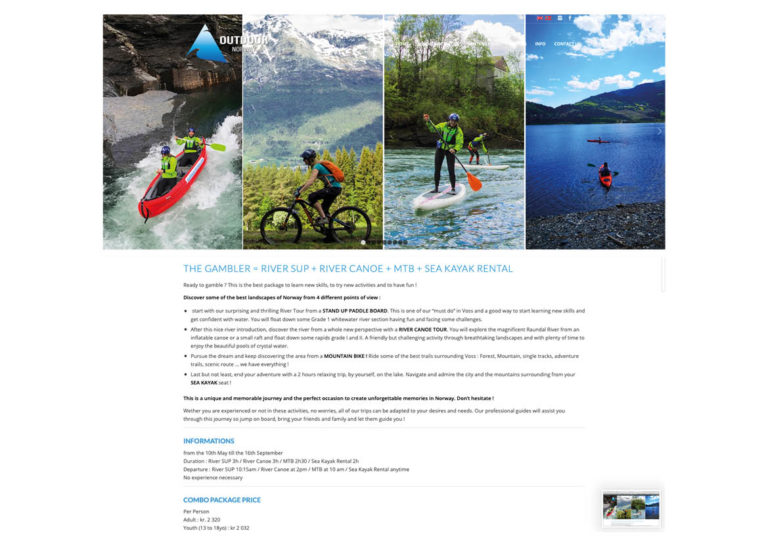 Web Management for Outdoor Norway - content design choices, copywriting product pages, harmonization website /
Choix des contenus et harmonisation du site internet, rédaction fiches produits